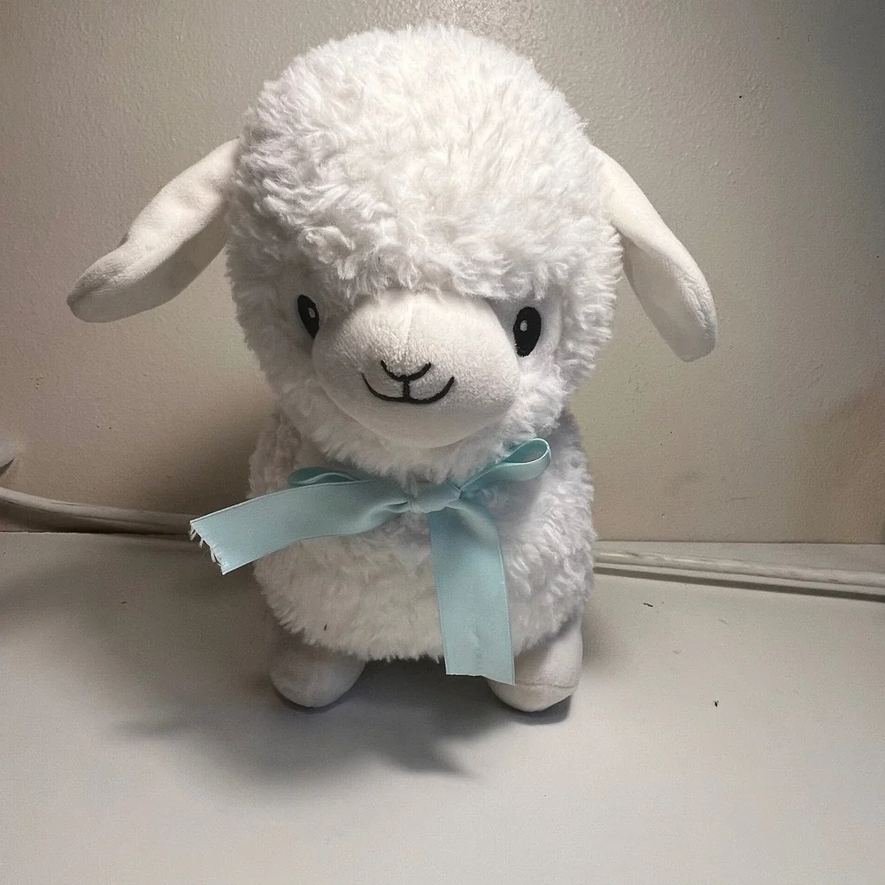 FAO Schwarz Glow Brights Lamb LED Lights‎ Baa Plush Sherpa Sheep Stuffed Animal